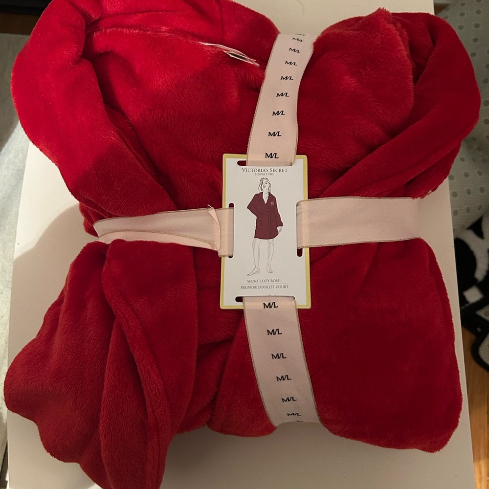 Victoria's Secret Red Plush Robe